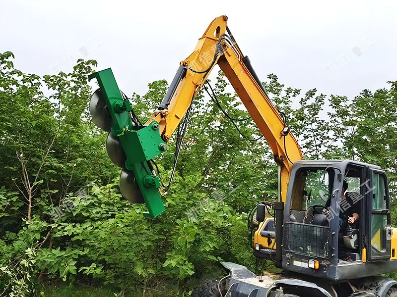 挖机改装修剪机头