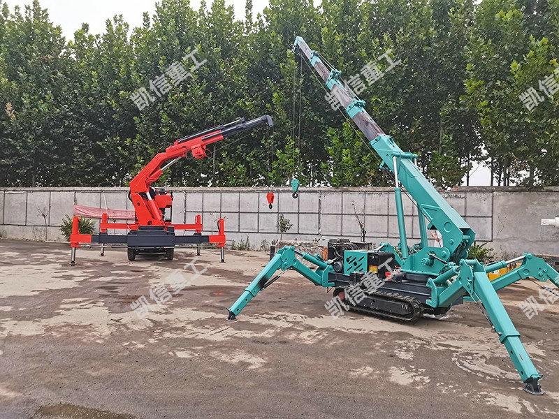 我公司新研发的狭窄空间起重作业履带蜘蛛吊车